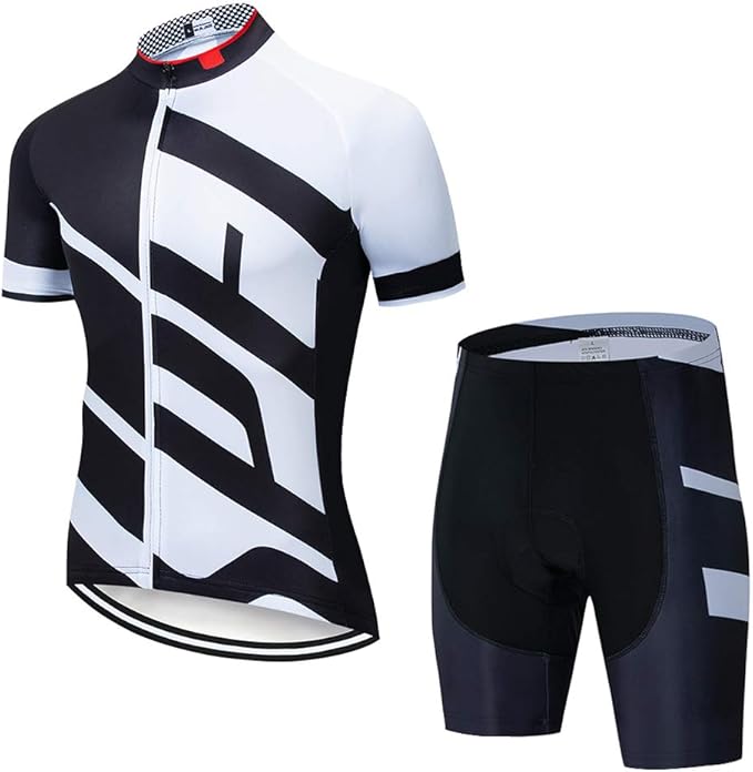 Amazon メンズアウトドアスポーツジャージスーツサイクリングスポーツウェア半袖ジャージ 通気性と速乾性春夏秋のショートパンツ サイクル 自転車 サイクルジャージ 通販