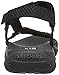 Skechers Women's Reggae Island Flat Sandal,Black Island,8 M US