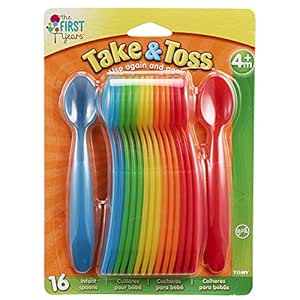 Amazon.com : The First Years Take & Toss Infant Spoons 16