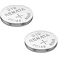 Renata 315 SR716SW Batteries - 1.55V Silver Oxide 315 Watch Battery (2 Count)