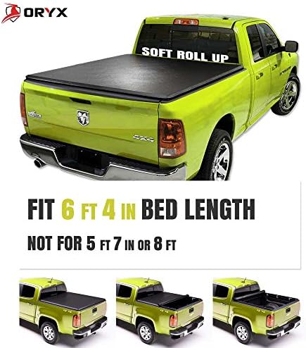 Amazon Com Oryx Auto Soft Roll Up Tonneau Cover Truck Bed Cover Compatible With 2009 2018 Dodge Ram 6 4 Bed Automotive