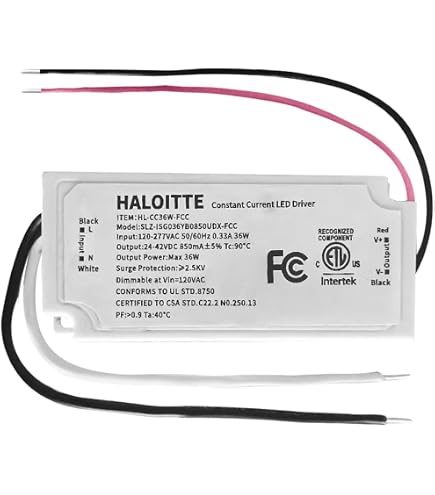 Thomas LED25W-36-C0700-D Constant Current LED Driver – 700mA, 12-36VDC, 25W, Dimmable (New Open Box)