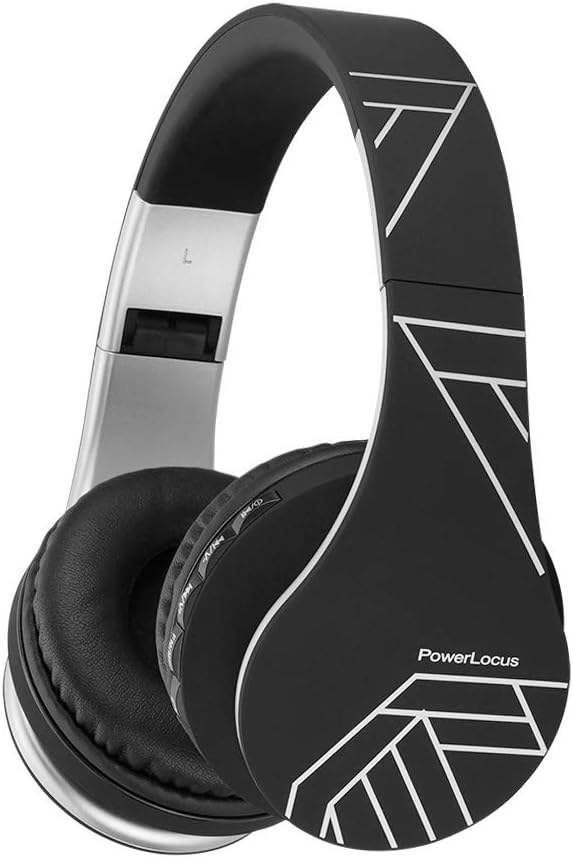 PowerLocus Wireless Bluetooth Over-Ear Stereo Foldable Headphones