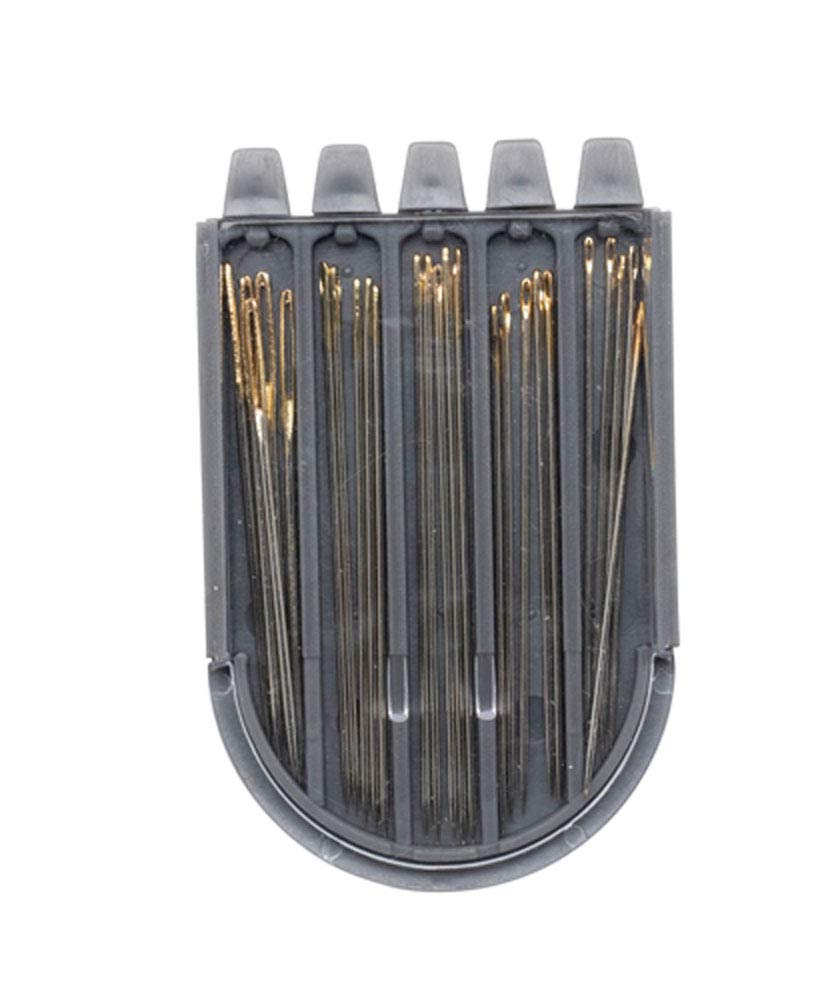 Glorex 5 2002 10 Sewing Needles in Plastic Box, Sewing Needles Set of 25 Assorted in 5 Different Sizes, Multi-Colour, Unknown