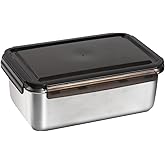 MAXCOOK 18/10 Stainless Steel Freezer Storage Containers With Lids, 94oz Food Container Leak Proof Metal Meal Prep Containers (2800ml)