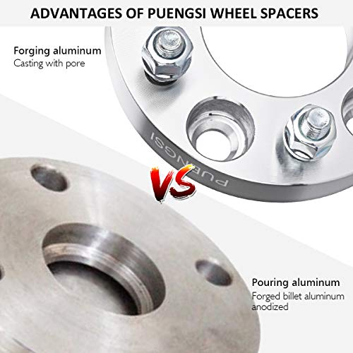 PUENGSI Wheel Spacer 1 inch (25mm) 5 Lug 2PCS 5x120 to 5x120mm 72.6mm