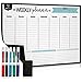 Magnetic Dry Erase Weekly Calendar Set by Easy Offix - 17x12