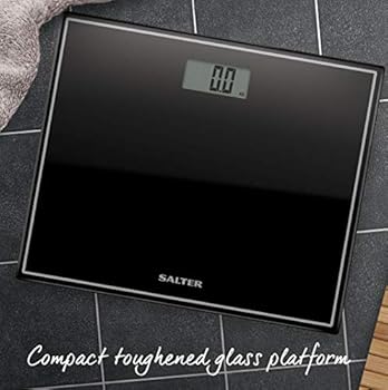 Salter Compact Digital Bathroom Scales Toughened Glass Measure Body Weight Metric Imperial Easy To Read Digital Display Instant Precise Reading W Step On Feature 15yr Guarantee Black Amazon Com Au Health Personal Care