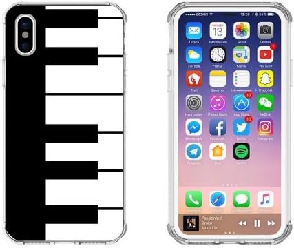iPhone X Case, iPhone 10 Case - Piano / Protective Cover, Slim Fit, Hard Plastic TPU Clear with exclusive printed design (Anti scratch, Shock absorption). by iMobile.