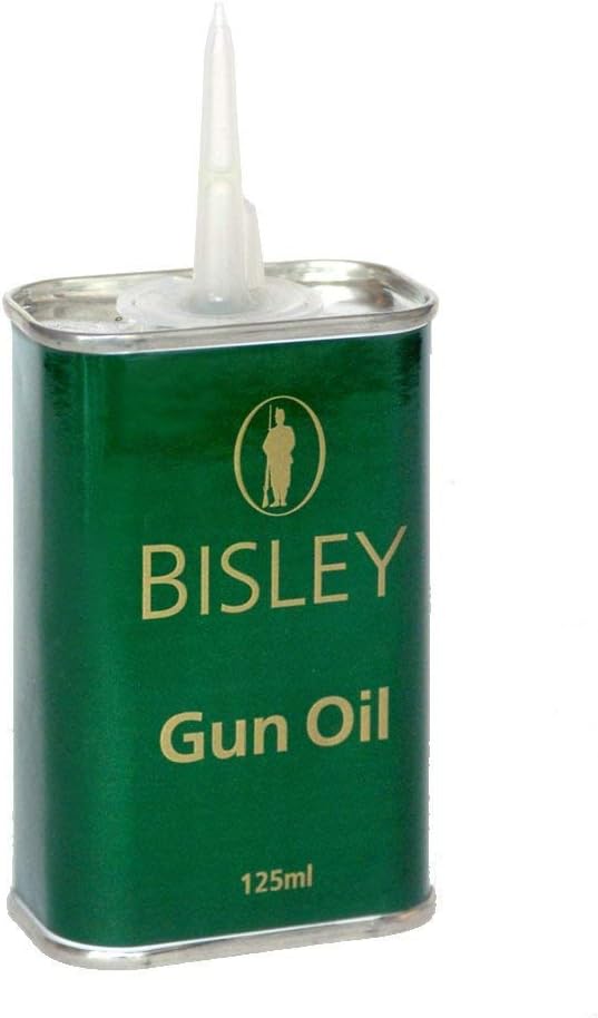 Bisley 125ml GUN OIL Spout Can Tin Shotgun Rifle Air Rifle Pistol