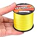 Baikalbass SuperPower Braided Fishing Line 4 Strands Strong Multifilament PE Braid Wire for Saltwater 328Yard/300M 30LB Yellow
