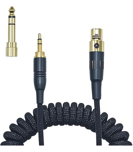 Amazon.com: weishan K702 Cable Coiled Aux Cord Replacement for AKG