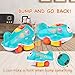 KidPal Toys for Crawling Babies, My First Plane Baby Toy for 1 2+ Year Old Boy & Girl with Music and Light, Moving Toys Encorage to Crawling, Kids Toys for Age 12 16 18M+