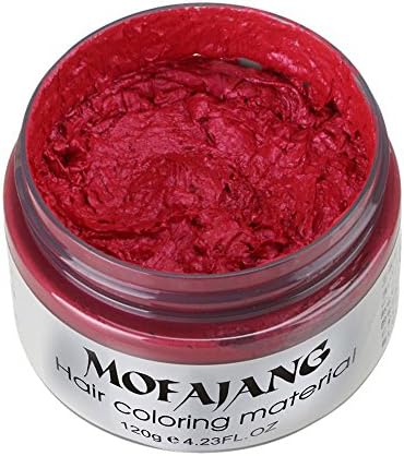 FD Izmn MOFAJANG Hair Wax Color Dye Styling Cream Mud, Natural Hairstyle Pomade Washable Temporary Party Cosplay for Unisex