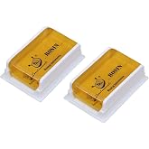 Rosin Natural for Violin Cello Viola Rosin Light Low Dust for Bows String Music Instrument Accessory Yellow with Case 2 Pack