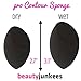 Beauty Junkees Makeup Sponge Blender - Black Contour Makeup Blender Sponge, Liquid Cream Powder Foundation Blending Sponges, Make Up Applicator, Cosmetic Blenders, Wet Dry Beauty Sponge, Latex Free