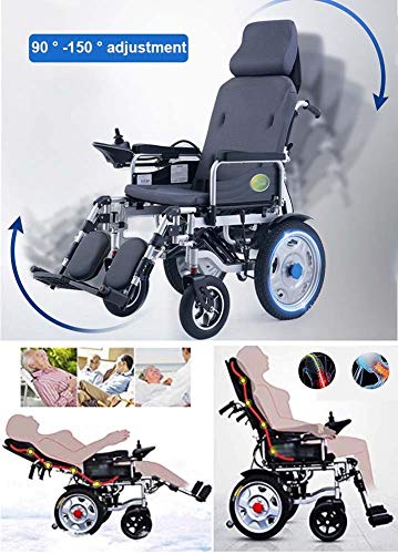 DGPOAD-Heavy-Duty-Electric-Wheelchair-with-Headrestfoldable-Folding-and-Lightweight-Portable-Powerchair-with-Remote-Controlelectric-Power-or-Manual-Manipulationadjustable-Backrest-and-Pedal