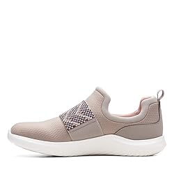 Clarks Women's Nova Way Sneaker, Stone Combi, 8