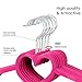 go2buy Heart Shape Non Slip Velvet Hangers,100 Pack, Pink