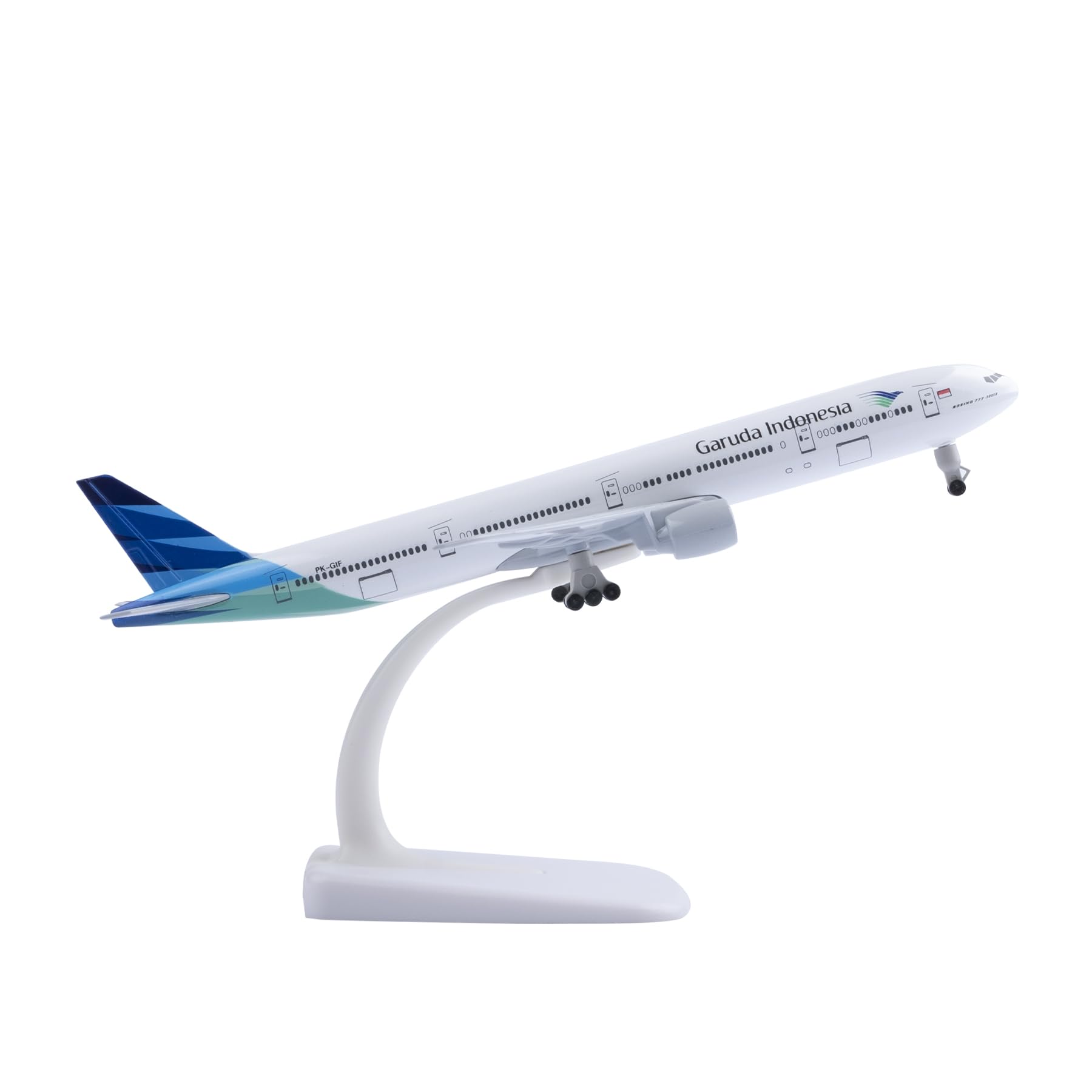 Bswath 1:300 Scale Model Plane Indonesia 777 Metal Alloy Die-cast Airplane for Gift and Collection