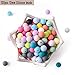 100pc 12mm Silicone Beads Loose Teething Chew Jewelry Teething Bracelet Teether Toy DIY Supplies DIY Jewelry Nursing Necklace