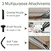 LOLLDEAL Rechargeable Cordless Handheld Vacuum, Powerful Hand Vacuum Cleaner, 12V 100W with Quick Charge, Light Weight Portable Hand Held Vacuum, Durable Stainless Steel Filter, Carry Bag, Black