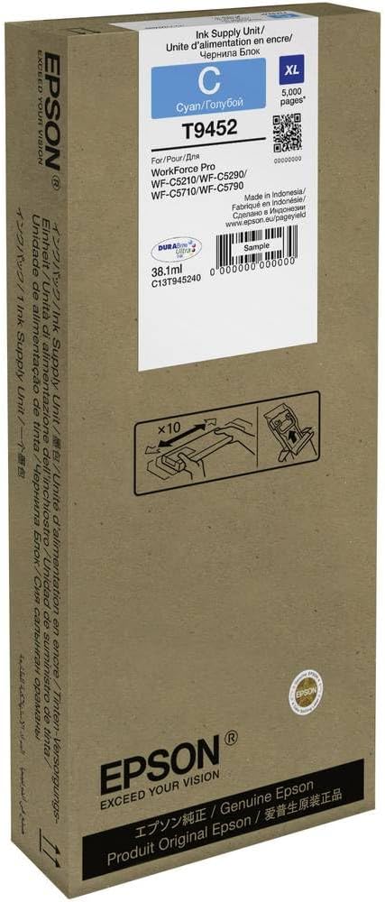 Epson Original Cyan Ink Cartridge XL for WorkForce Pro WF-C5790DWF