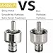 MRbrew Carbonation Cap 304 Stainless Steel with 2 Micron Diffusion Stone and 12'' Silicone Tube(Cap with Stone)