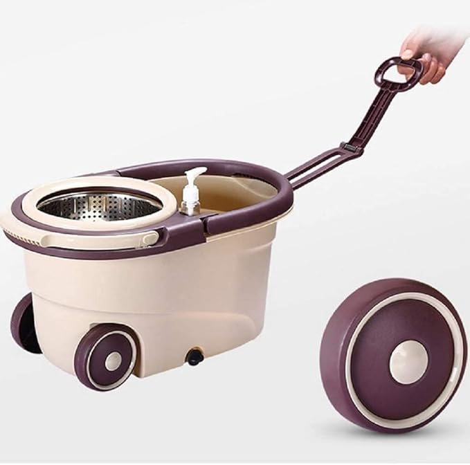 Mg Mart™ Spin Mop Bucket with Foot Pedal Easy Clean Spin Mop with