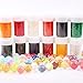 AINOLWAY 12 Pack Combo Water Beads Decoration Vase Filler - Water Beads Gel - 12 Colors - Non-Toxic Water Sensory Toy for Kids - 20,000 Beads