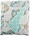 Barefoot Bungalow Cruz Coastal Throw Blanket, 60x50 inches, White