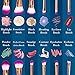 Eye Crown Synthetic Quality Good Makeup Brushes Set with Case Mermaid Shape 11 Pieces - Foundation Blush Face Concealer Eyeliner Shadow Cosmetics Brush Set
