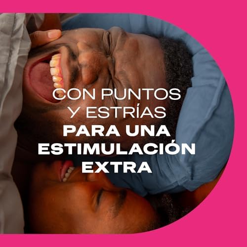 Preservativos Dame Placer, Con Puntos y Estrías, Extra Lubricados,Forma Easy-On, 96 condones