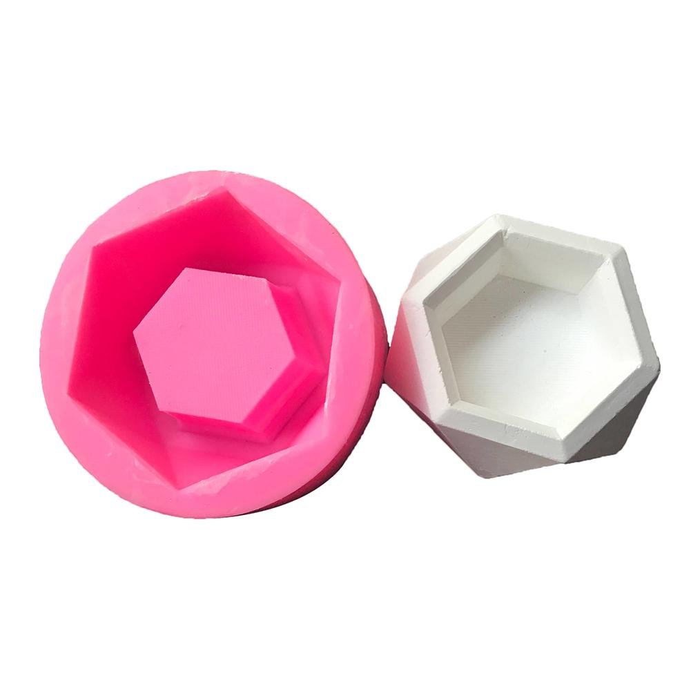 Diamond Shaped Surface Succulent Plant Creative Flower Pot Molds Gypsum 