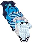 Nautica Baby Boys' 5 Pack Bodysuits