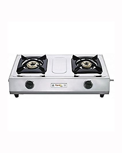 Pigeon Galaxy  Stainless Steel 2 Burner Gas Stove, Silver