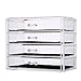 Vencer Cosmetics Makeup and Jewelry Storage Case Display (4 Large Drawers) VMO-017