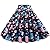 NREALY New Women's Casual Retro Halloween Printing Evening Party Skirt Swing Skirts