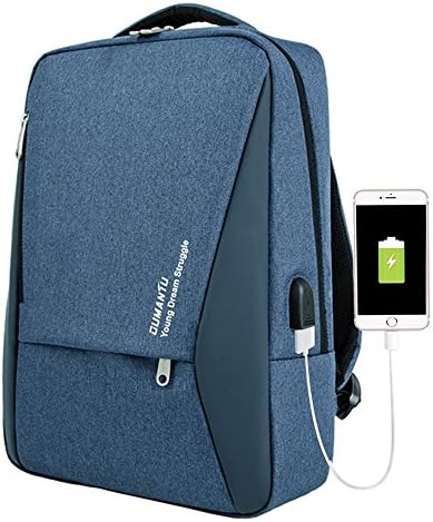 CHIKIENCALL Anti-Theft Travel Backpack 16' Laptop Bag with USB Charging Port Large Capacity Waterproof Light-Weight Luminous School Bag for College Student Work Men & Women