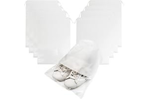 MEZEIC 8PCS Travel Shoe Bags with Rope for Men and Women Large Shoes Pouch Organizers