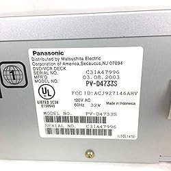 Panasonic PV-D4733S Double Feature DVD/VCR