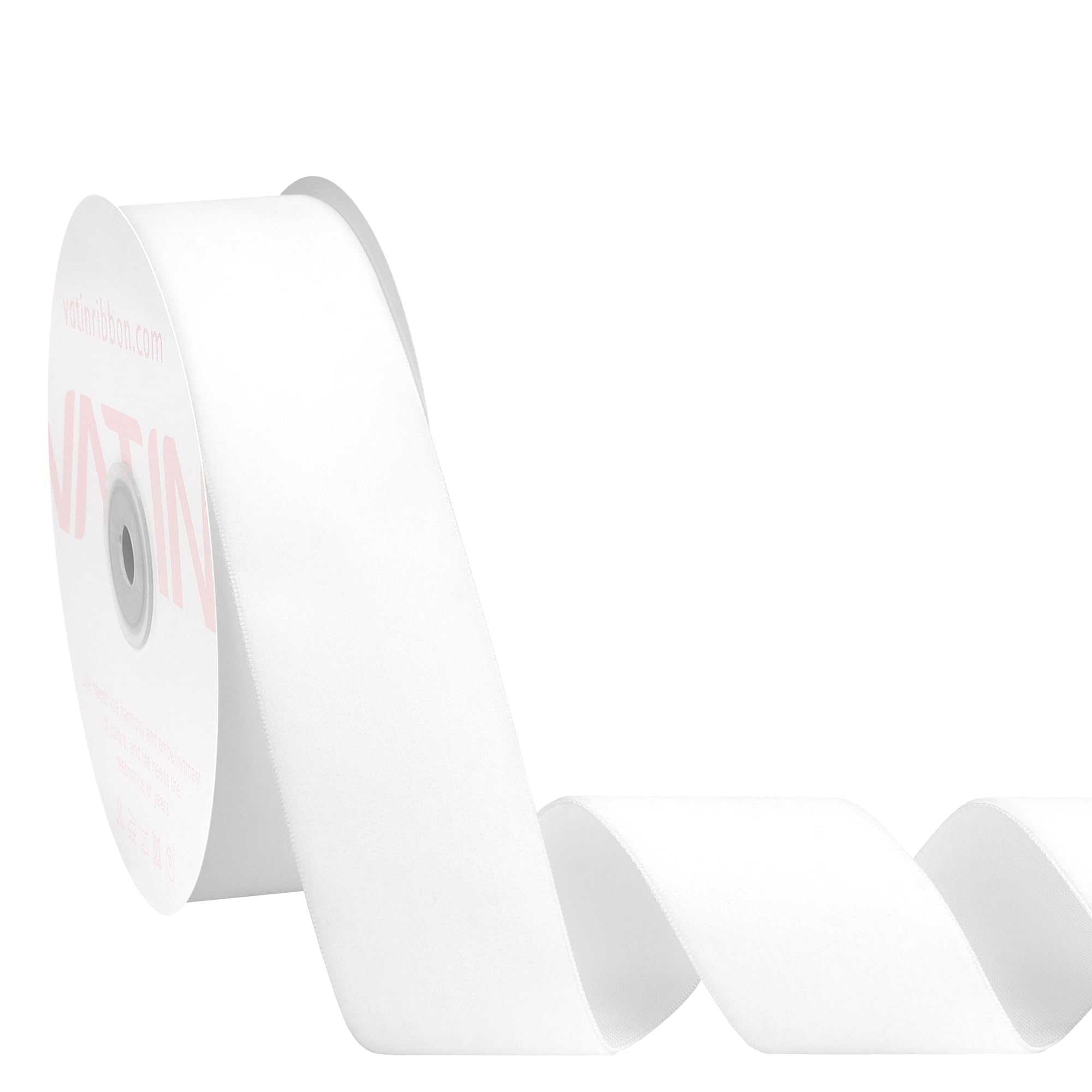 VATIN 38mm Wide Nylon Woven Vintage White Velvet Ribbons by 9 Metres Spool, Black, Perfect use for Choker, Gift Wrapping, Floral Bouquets, Hair Bows