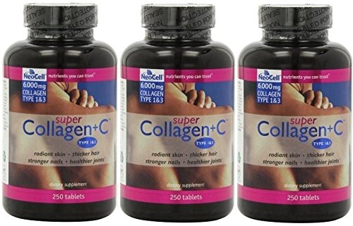 Neocell Super Collagen Type 1 and 3, 6000mg plus Vitamin C, 250 Tablets (3 Pack) Neocell Super Collagen Type 1 and 3, 6000mg plus Vitamin C, 250 Tablets (3 Pack)