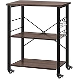 AZL1 Life Concept Accent 3-Tier Kitchen Rack Utility Microwave Oven Stand Movable Cart Workstation Shelf, 23.7inch, 23.70 inc