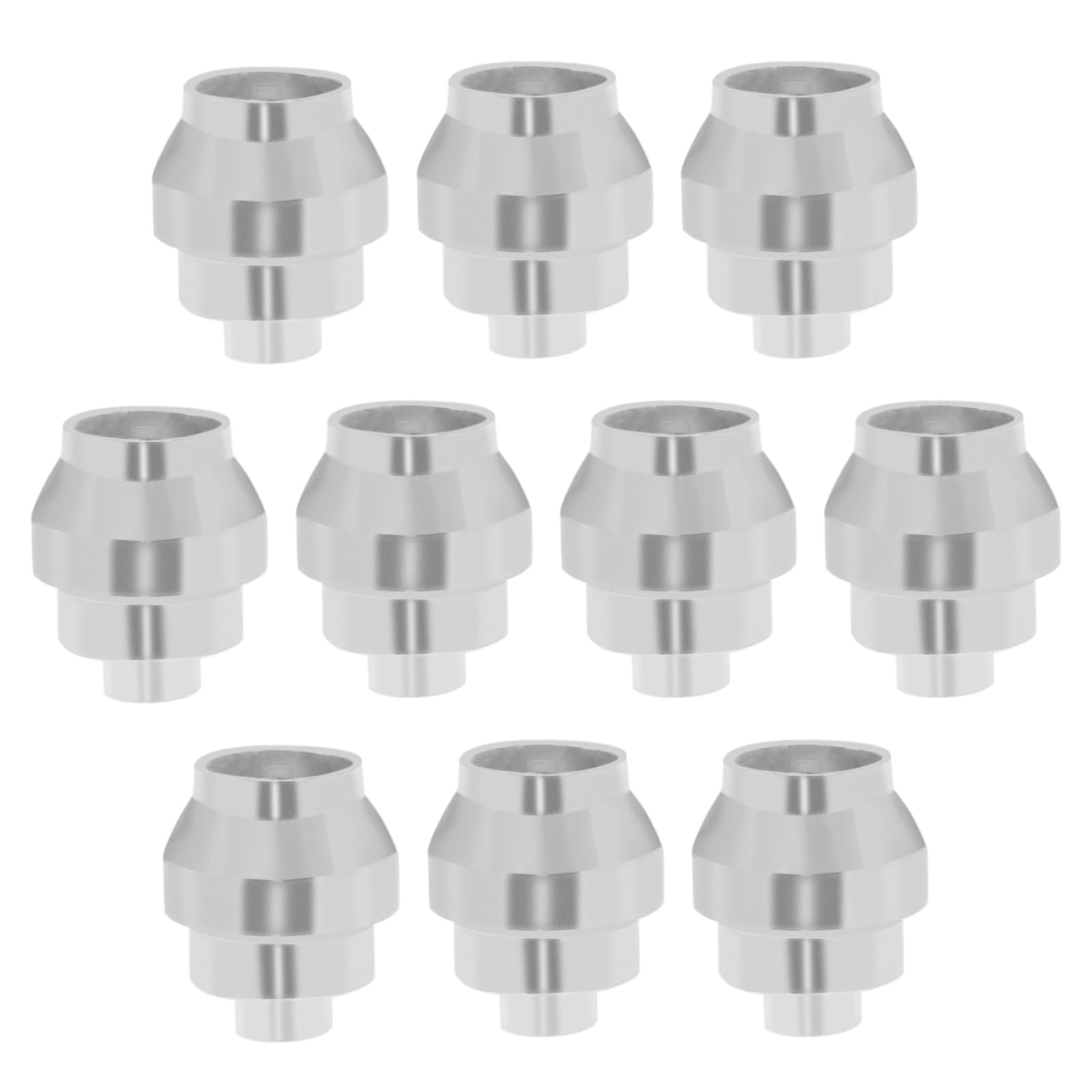 The Lord of the Tools 10Pcs Brake Cable End Caps Aluminum Alloy Brake Cable Cover Reusable Brake Cable End Crimps Accessories for Vintage Sports Bikes Silver