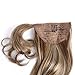 Ty.Hermenlisa 18″ Wrap Around Natural Wave Synthetic Ponytail Hair Extensions Wigs Beauty Accessory, 1 Piece, 63g, Caramel Blondethumb 1