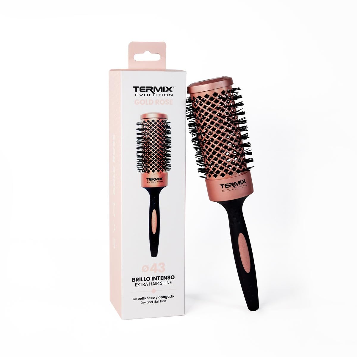 Termix Evolution Professional Round Hair Brush Gold Rose Diameter 43 cm