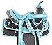 AceRugs Blue Western Saddle TACK Set Youth Kids Horse OR Pony Size Light Weight Synthetic Cordura TACK Set PAD Included (Blue, 12)thumb 1