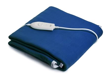 Expressions 350 TC Polyester Single Electric Bed Warmer Under Blanket - Solid, Blue