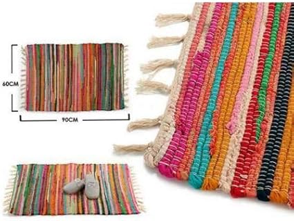 Jarapa Alfombra Pack x2 Multicolor Algodon 60x90 Cm: Amazon.es: Hogar